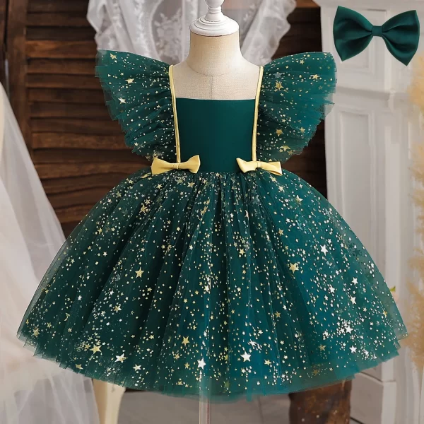 Vestido Bailarina Estrelado com Tule - Image 3