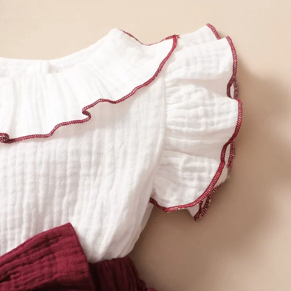 Vestido Encanto Bordô com Laço - Image 4