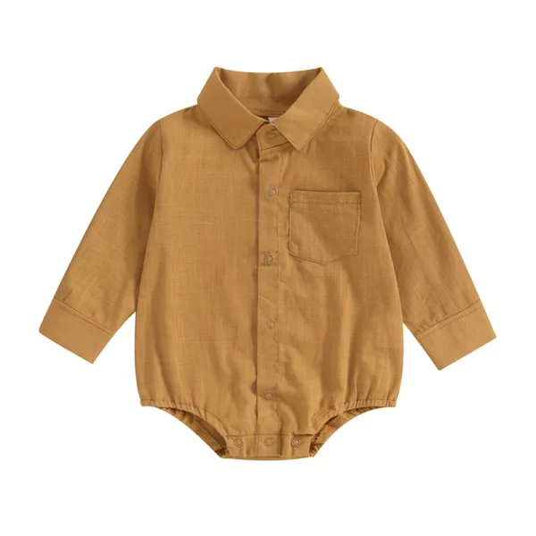 Body Romper Baby Boy Manga Longa Social - Image 4