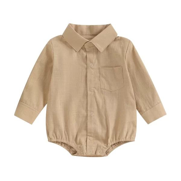 Body Romper Baby Boy Manga Longa Social - Image 3