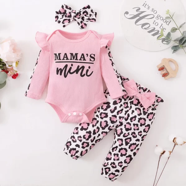 Conjunto 3 Peças Longo Rosa Mini Tigresa