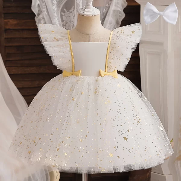 Vestido Bailarina Estrelado com Tule - Image 4