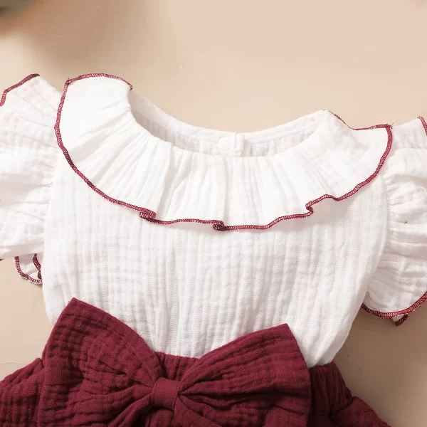 Vestido Encanto Bordô com Laço - Image 3