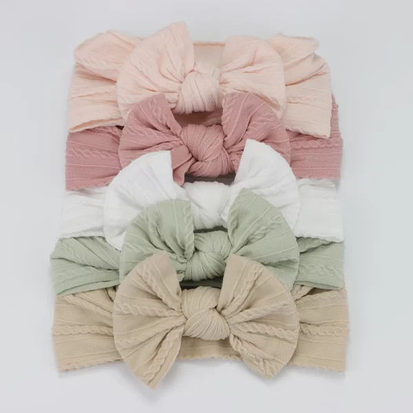 Kit 5 Peças - Faixa Turbante Liso Sortido Girls Fofux