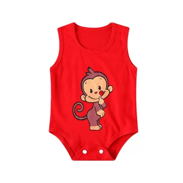 Body Regata Algodão Vermelho Kong