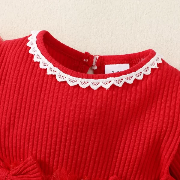 Vestido Vermelho Luxo com Tule e Bordado - Image 3