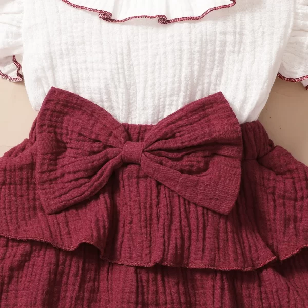 Vestido Encanto Bordô com Laço - Image 5