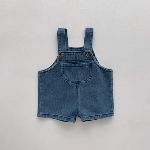 Conjunto T-Shirt  e Jardineira Jeans Unissex - Image 5