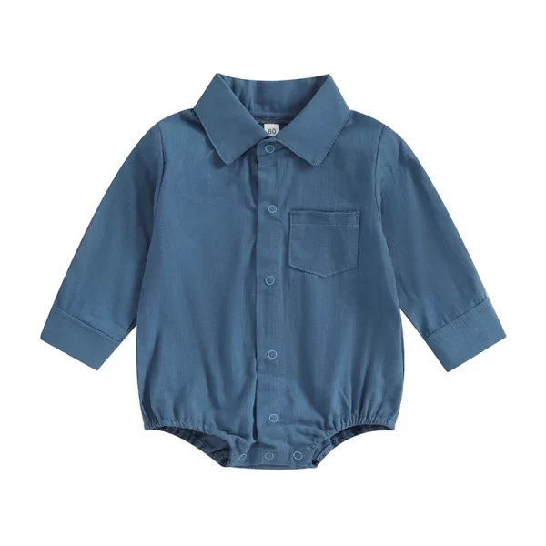 Body Romper Baby Boy Manga Longa Social - Image 5